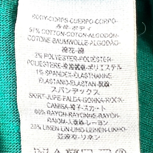 Free People Right On Time Vibrant Green Tiered Tunic Top Womens Small - Picture 14 of 15